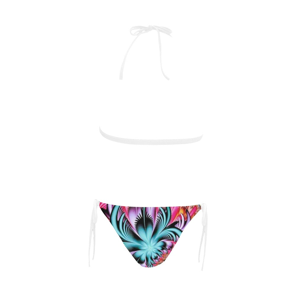 Buckle Front Halter Bikini Swimsuit (Model S08)