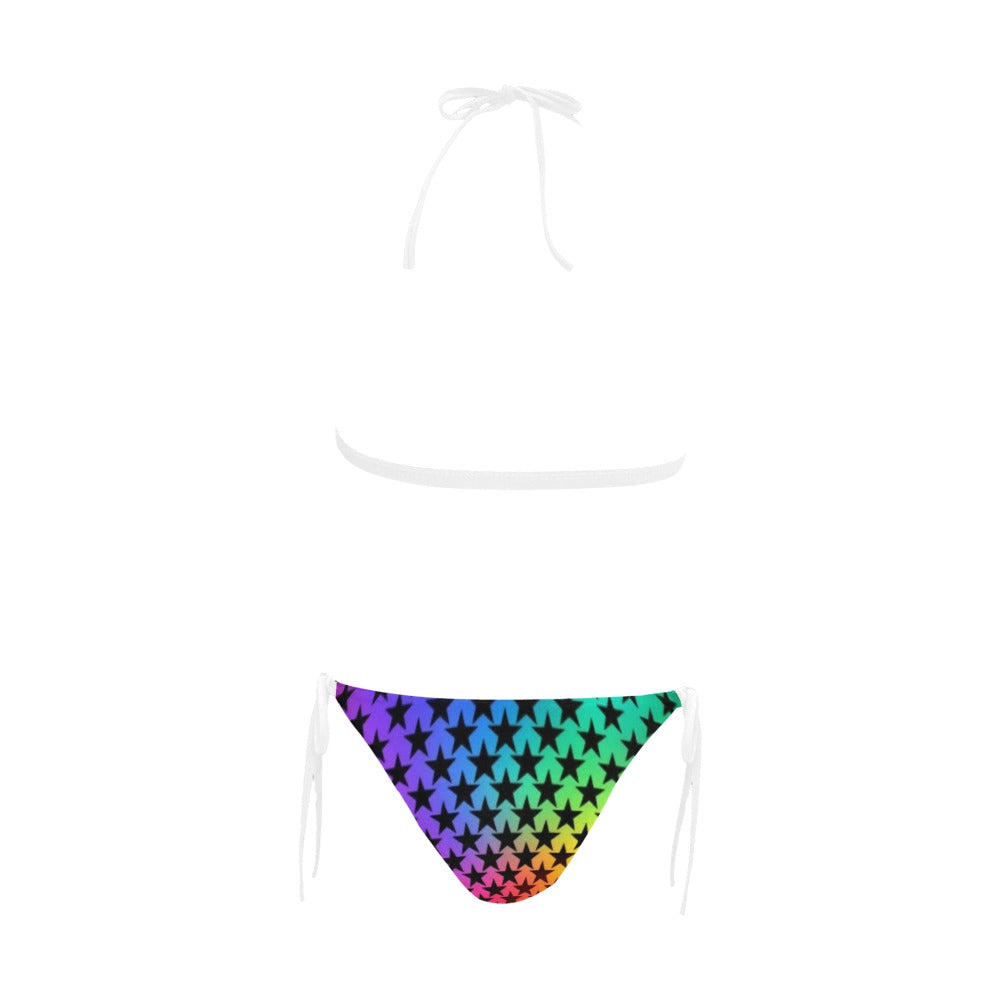 Buckle Front Halter Bikini Swimsuit (Model S08)