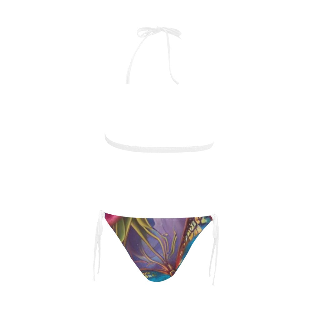 Buckle Front Halter Bikini Swimsuit (Model S08)