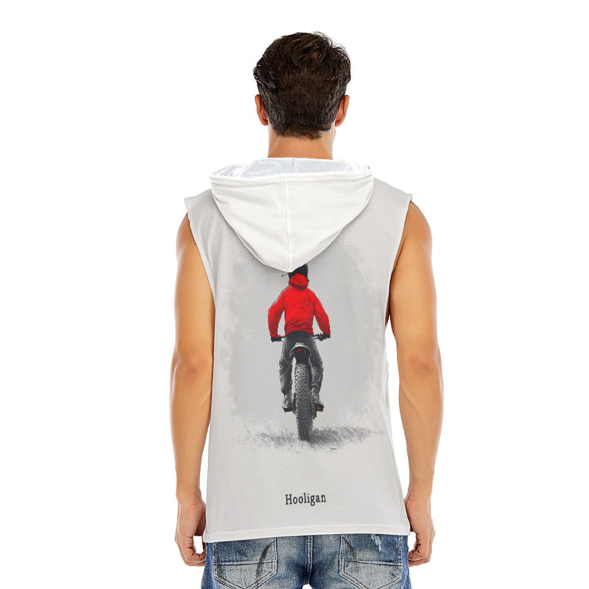 All-Over Print Men’s Sleeveless Pullover Hoodie