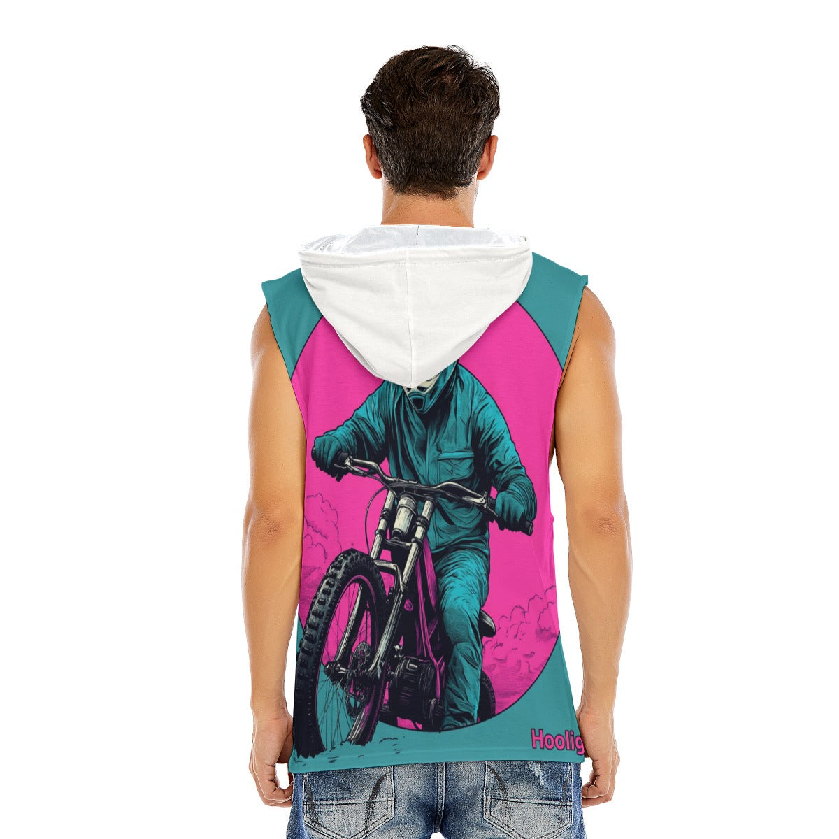 All-Over Print Men’s Sleeveless Pullover Hoodie