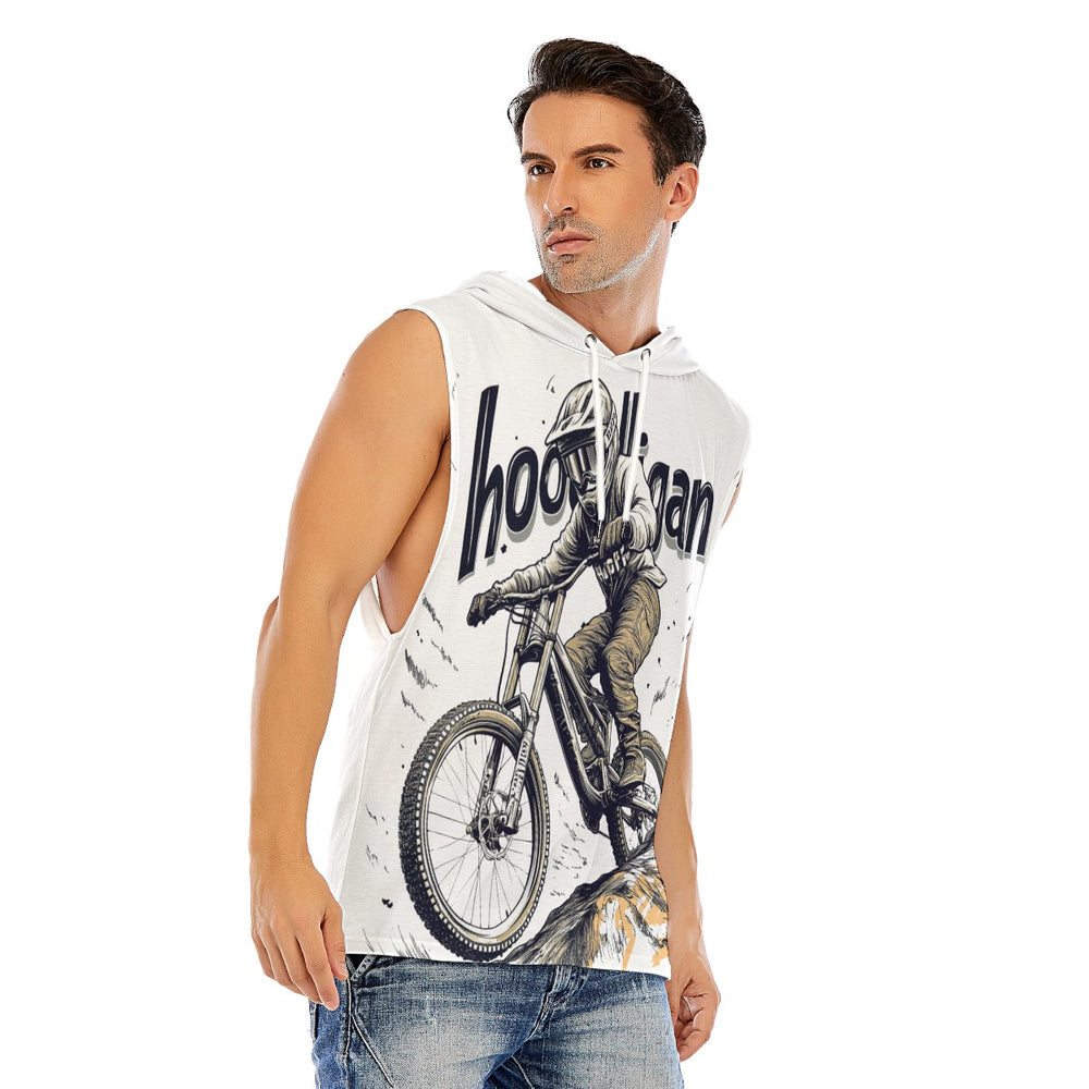 All-Over Print Men’s Sleeveless Pullover Hoodie