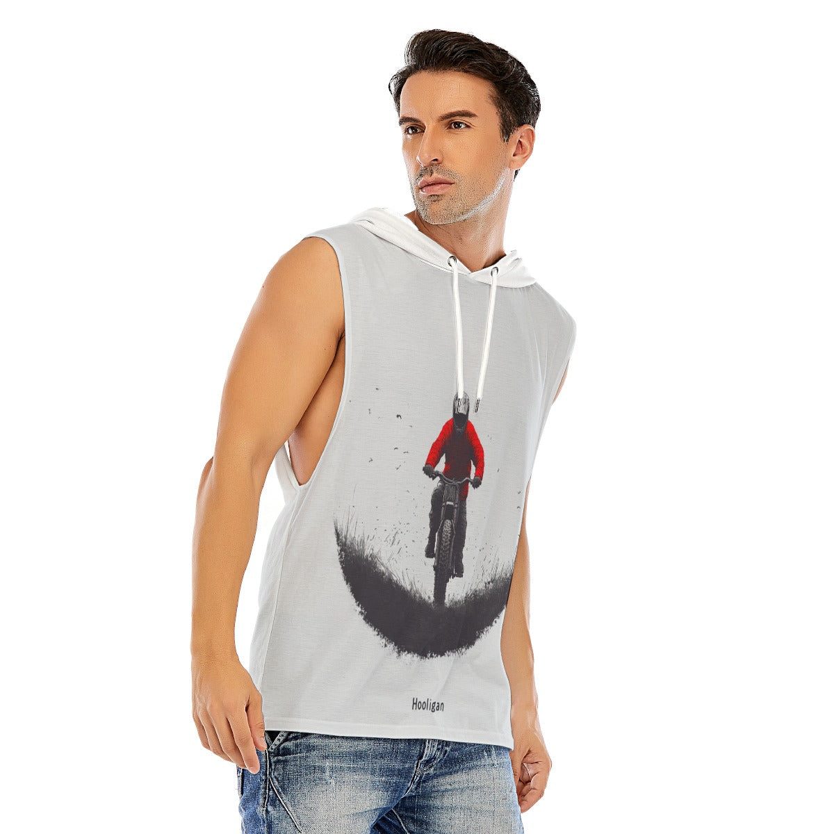 All-Over Print Men’s Sleeveless Pullover Hoodie