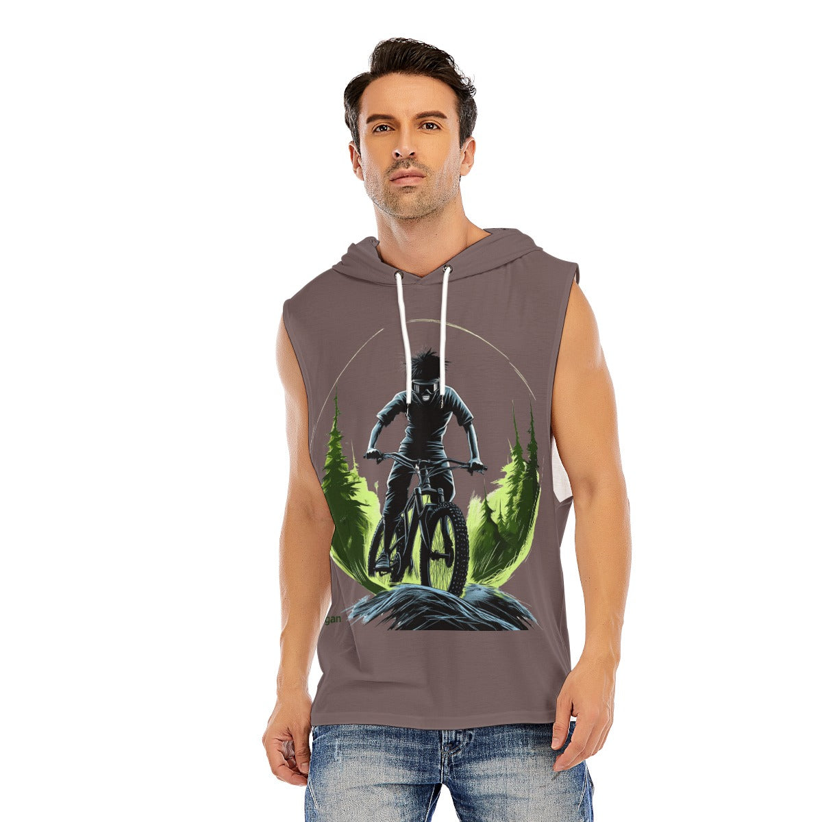 All-Over Print Men’s Sleeveless Pullover Hoodie