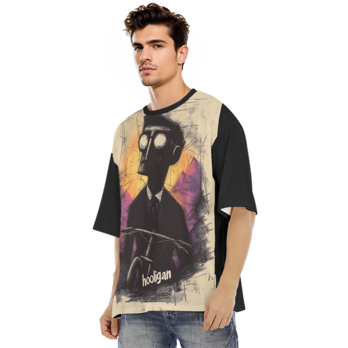 All-Over Print Men's Raglan Short Sleeve T-Shirt|180GSM COTTON