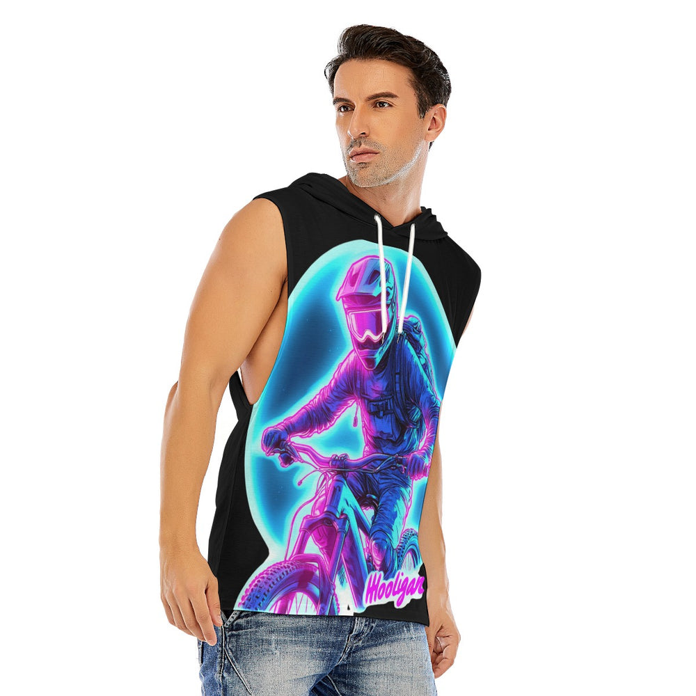 All-Over Print Men’s Sleeveless Pullover Hoodie