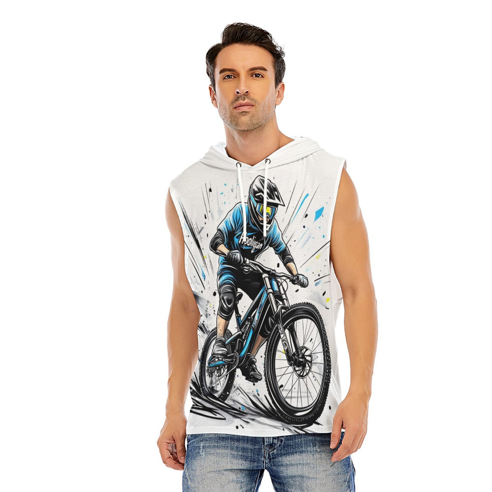 All-Over Print Men’s Sleeveless Pullover Hoodie