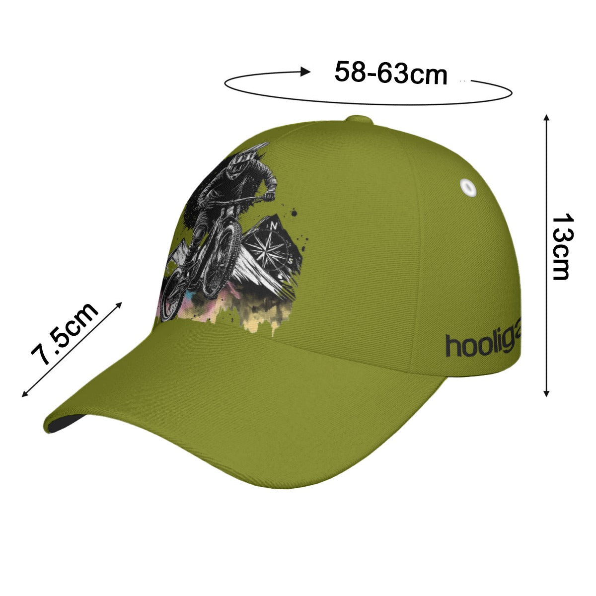 All-Over Print Peaked Cap With Box