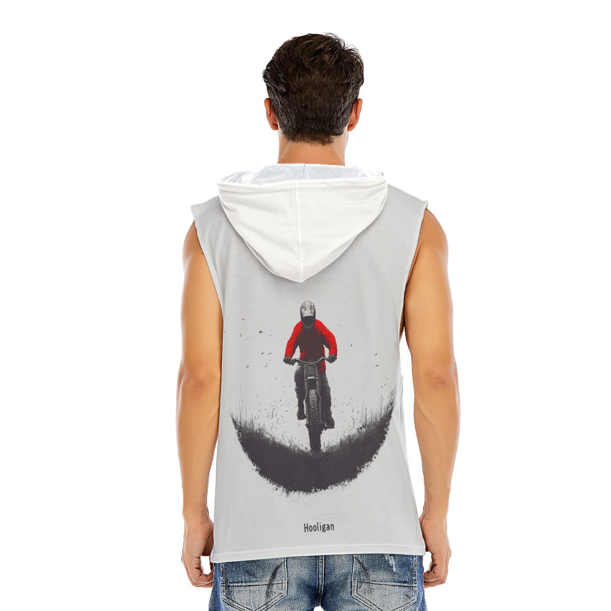 All-Over Print Men’s Sleeveless Pullover Hoodie