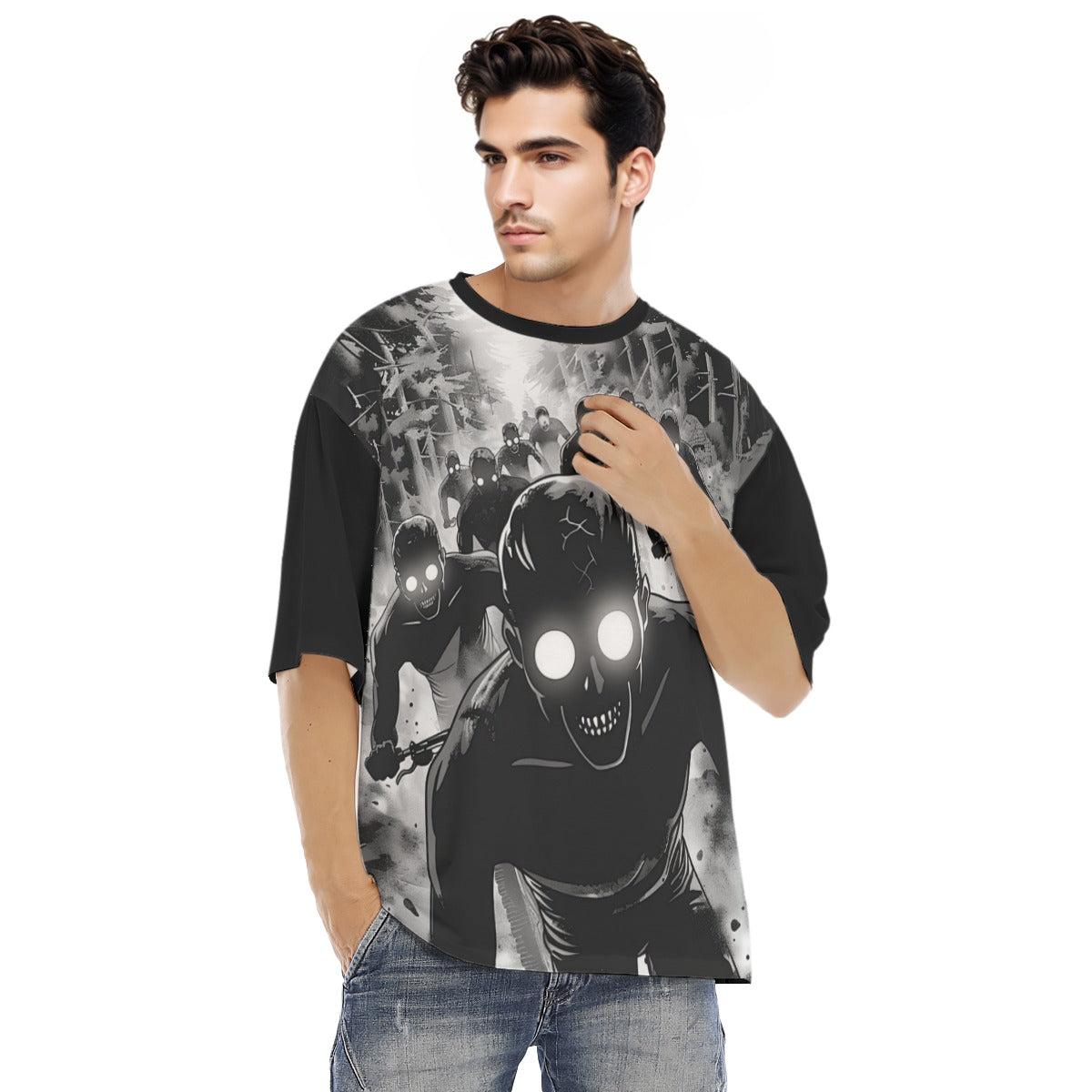 All-Over Print Men's Raglan Short Sleeve T-Shirt|180GMS COTTON