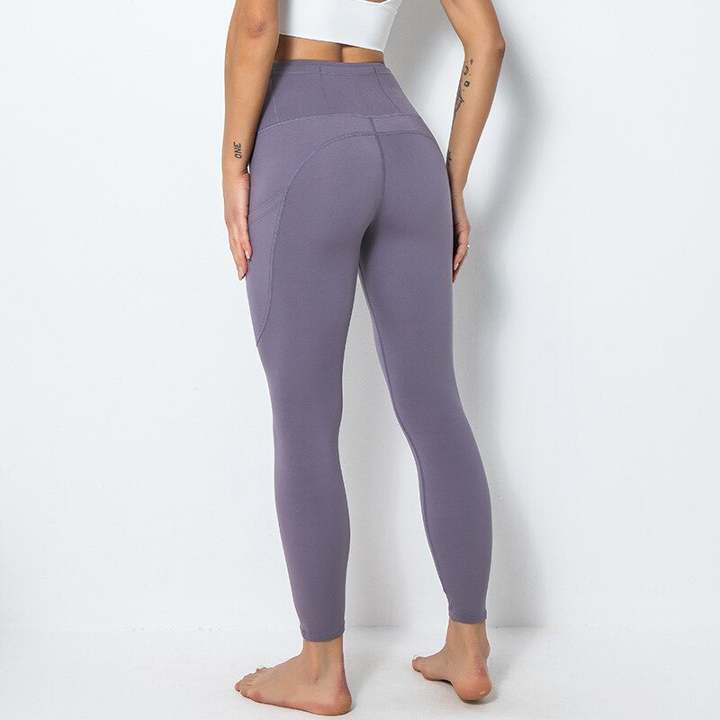 High Waist Yoga Pants with Pocket Naked Feeling Squat Proof Tights Women Workout Running Training Sport Pants