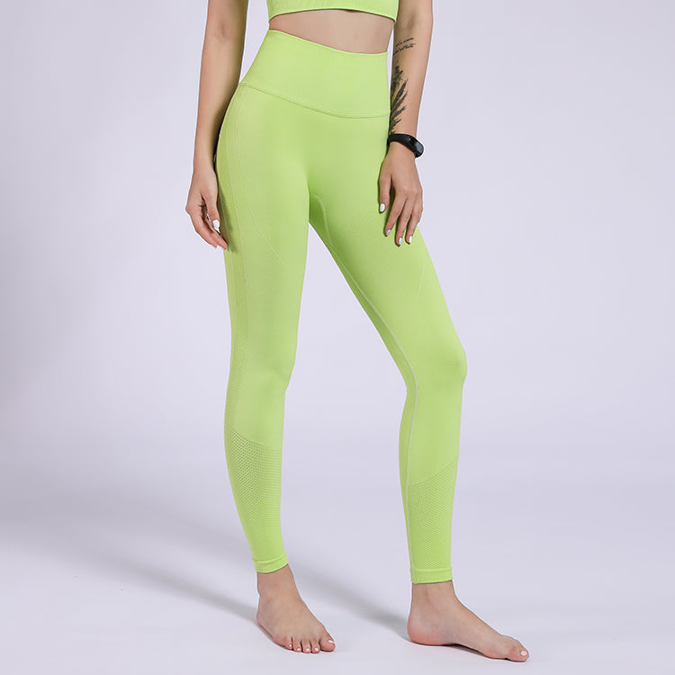 Yoga Clothing Suits Women's Seamless Sports Bra Hip Lifting Fitness Pants Hip Bottom Pants Leggings Yoga Clothing