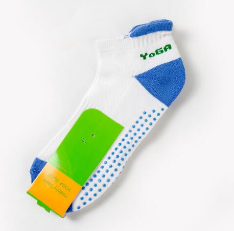 Women Fitness Professional Non-Slip Sports Socks Yoga Socks Silicone Massage Socks Cotton Pilates Socks with Grip Exercise Gym
