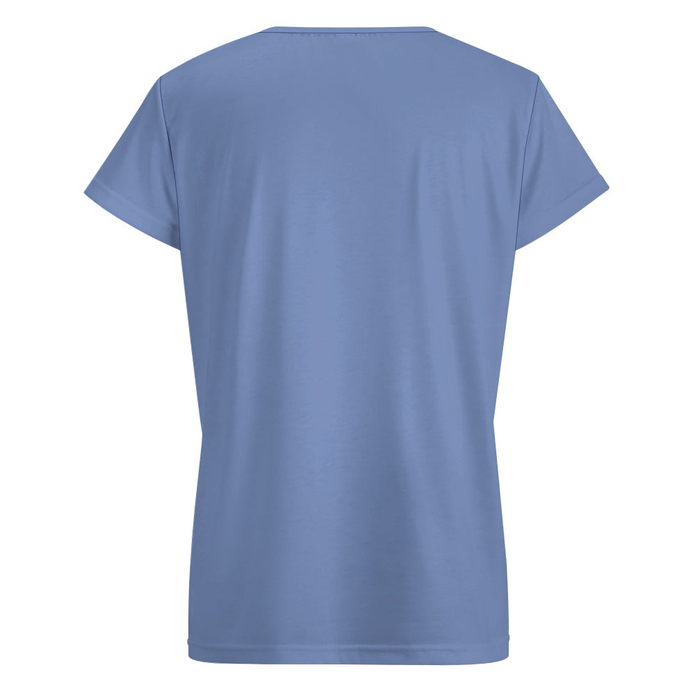 V-neck short sleeve T-shirt