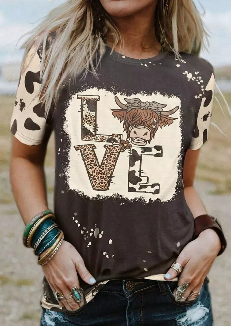 New Lvc Sweet Christmas Tree Personalized Print Sweater Loose Shoulder Sleeves Round Neck Large Womens T Shirt