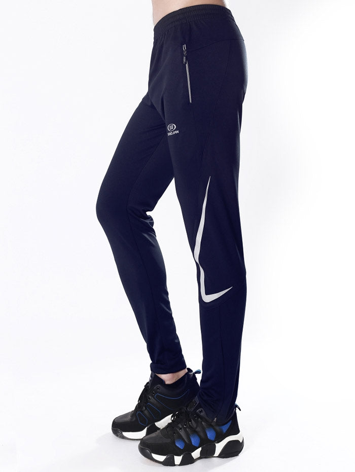 Luminous Icon Stripe Zipper Pocket Activewear Pants