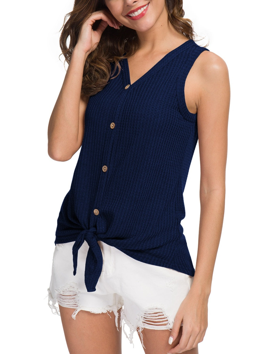 Tied V-Neck Tank