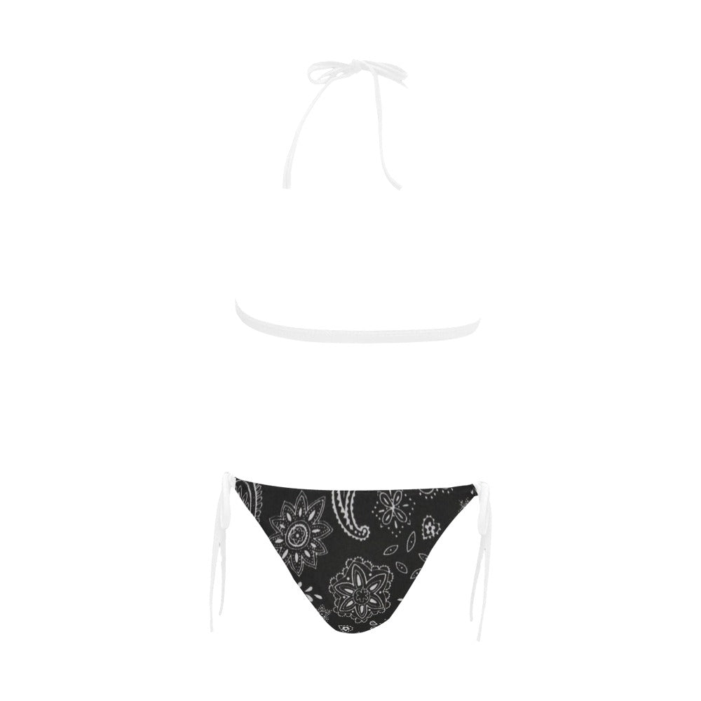 Buckle Front Halter Bikini Swimsuit (Model S08)