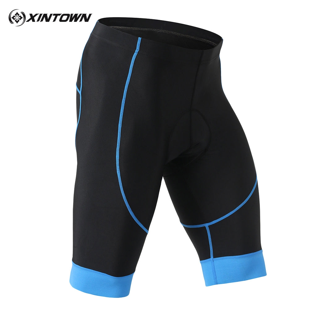 XINTOWN Men's Sports Compression Pants Stretch Tight Padded Cycling Shorts