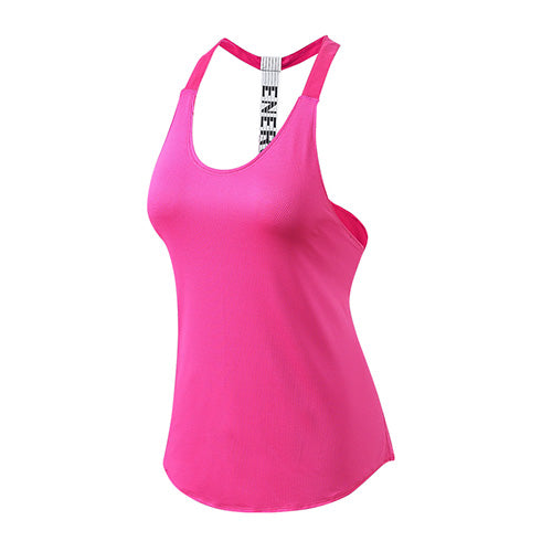 Breathable Backless Yoga Vest Solid Quick Drying Running Gym Sport Yoga Shirt Women Fitness Sleeveless Red Tank Top