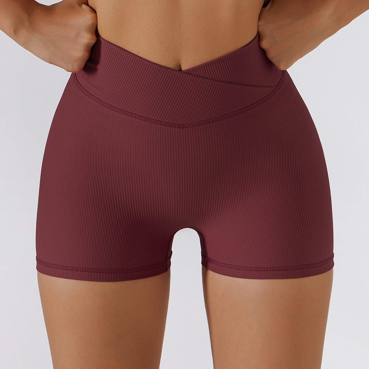 New Anti-Glare Yoga Shorts Stretch Running Fitness Shorts Sports Tights Breathable Quick-Drying Shorts
