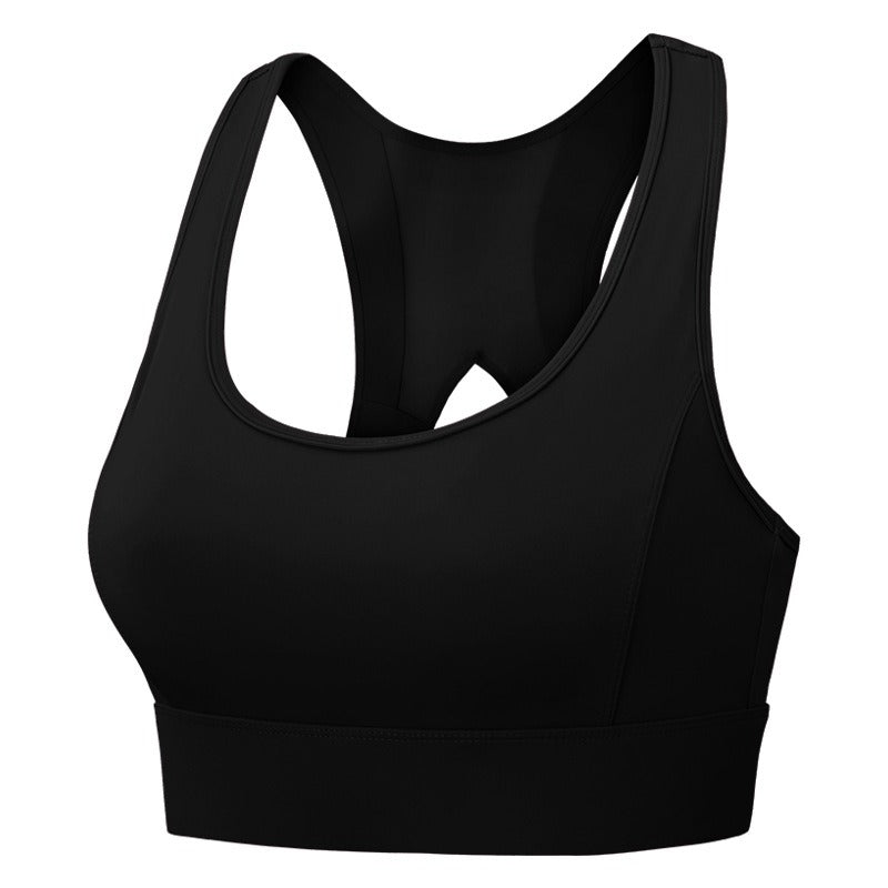 High Strength Shockproof Large Mesh Back Yoga Running Fitness Sports Bra For Womens Thin Hollow Out Sports Bra
