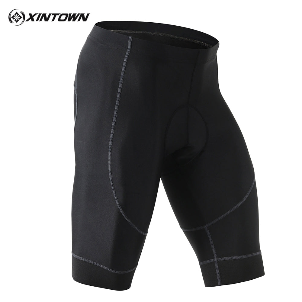 XINTOWN Men's Sports Compression Pants Stretch Tight Padded Cycling Shorts