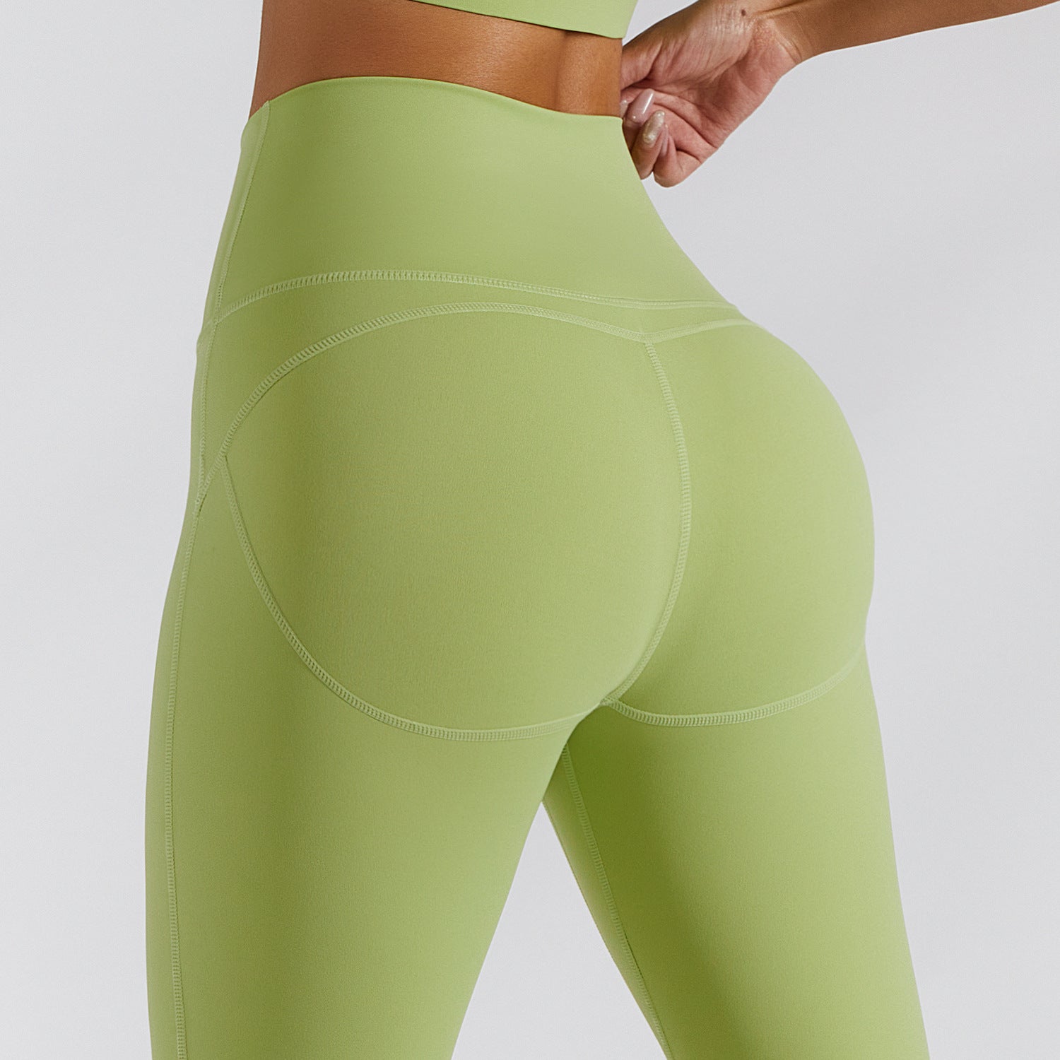 New Pilates Outwear Yoga Pants Cycling Sports Pants High Waist Slim Hip Lifting Running Tights