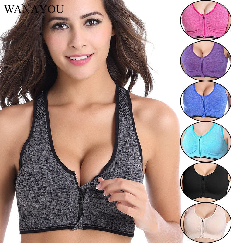 Sports Bras,Padded Wirefree Shockproof Gym Fitness Athletic Running Yoga