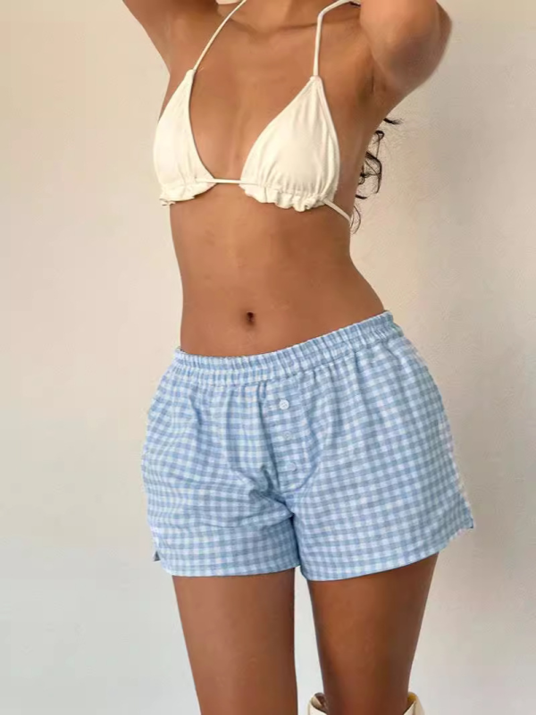 Loose outerwear elastic waist close-fitting sexy dopamine girl style casual shorts