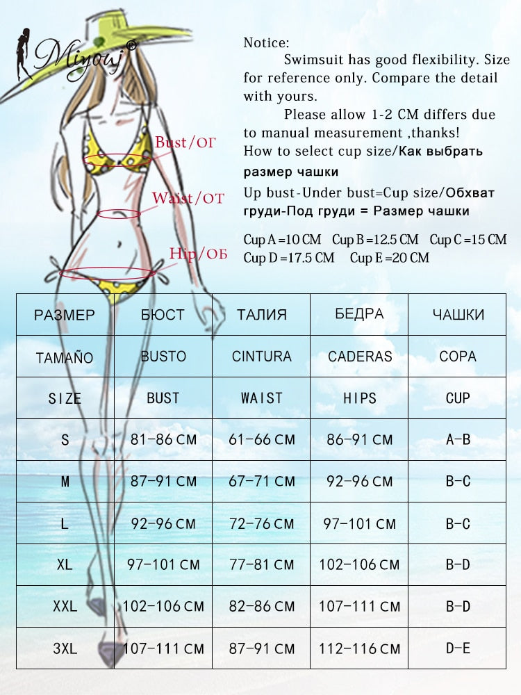 Miyouj Pleasted Bikini Sets Low Waist Swimsuit Bandage Swimwear Women Push Up Bikinis Mujer Beachwear 2023 Sexy Bathing Suit New