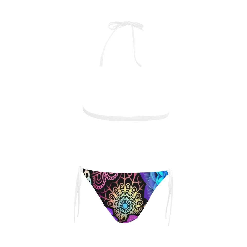 Buckle Front Halter Bikini Swimsuit (Model S08)