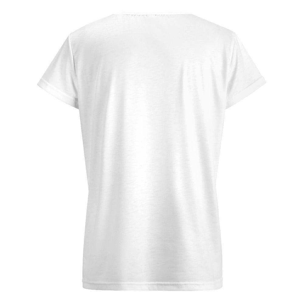 V-neck short sleeve T-shirt