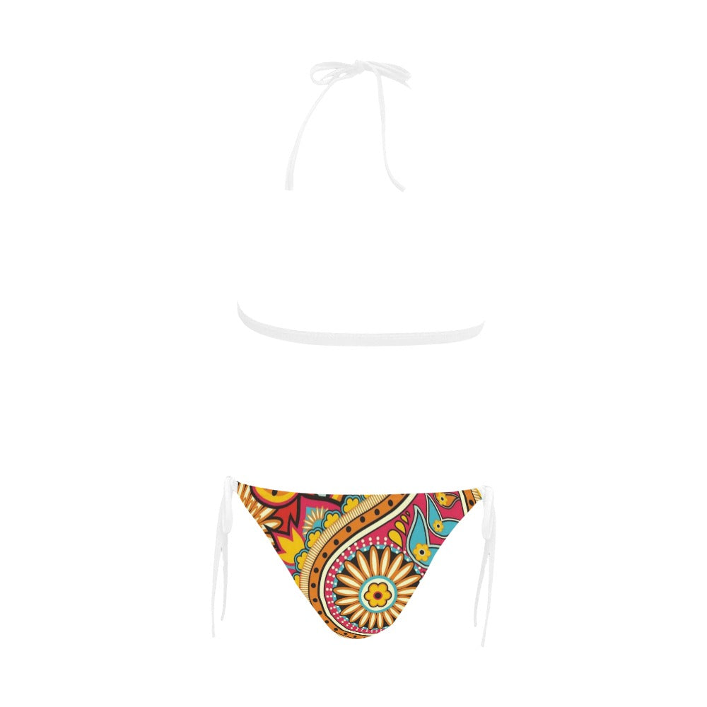 Buckle Front Halter Bikini Swimsuit (Model S08)