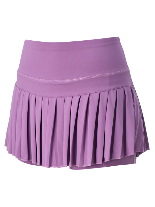 Anti-exposure outdoor quick-drying pocket culottes sports shorts tennis pleated skirt