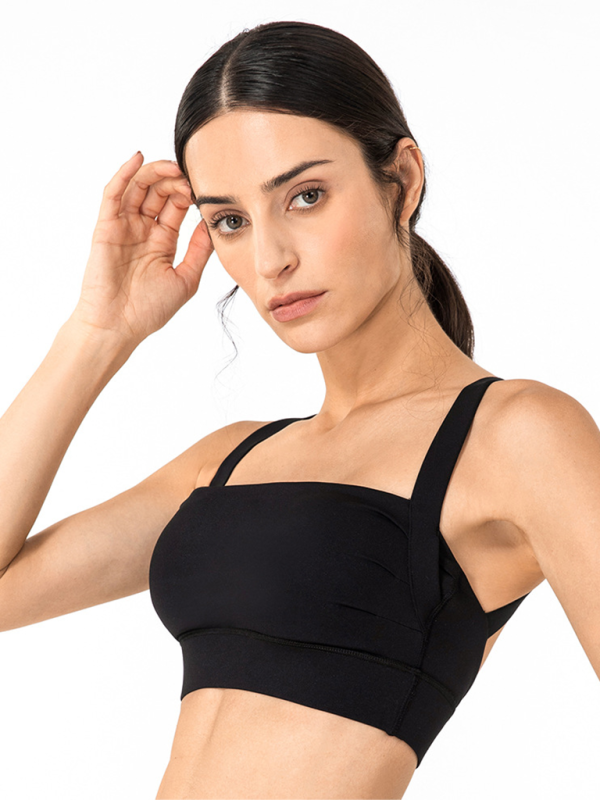 Anti-hunchback posture correction with chest pad sports bra fitness back yoga vest bra