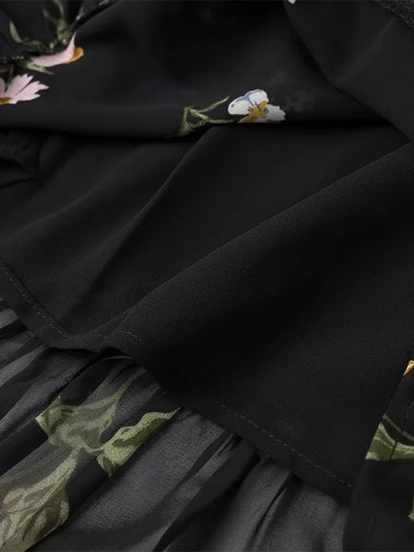 New Women's Sling Floral Print Dress