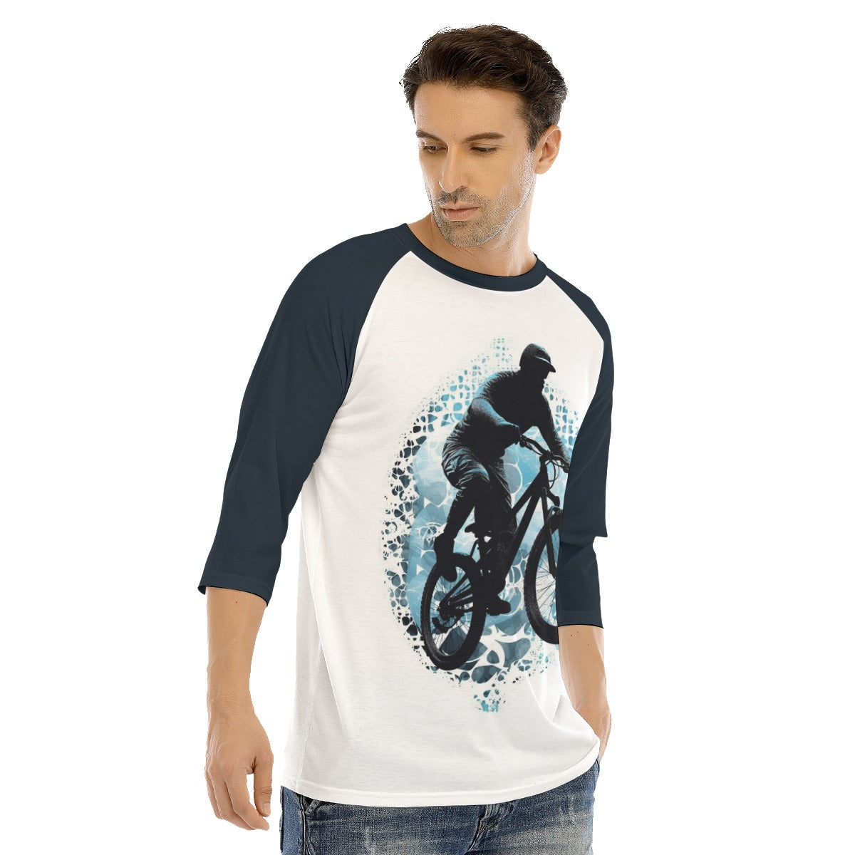 All-Over Print Men's O-neck Raglan Sleeve T-shirt