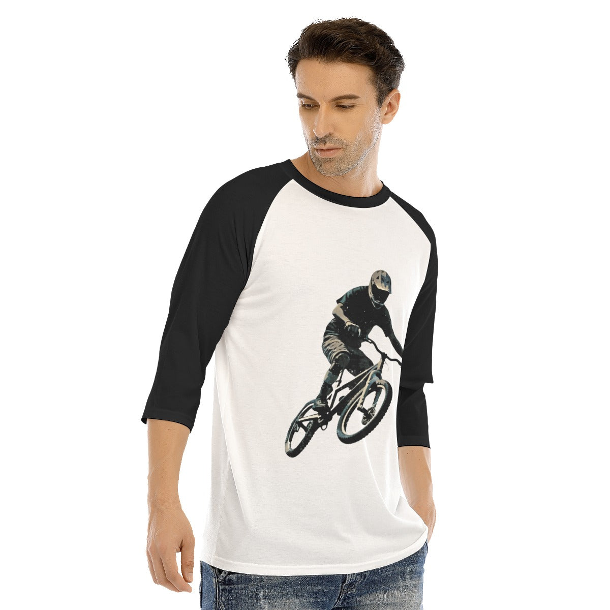 All-Over Print Men's O-neck Raglan Sleeve T-shirt