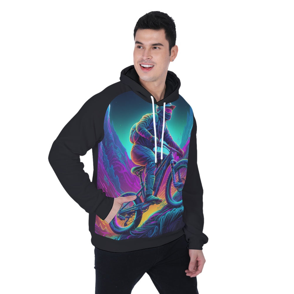 All-Over Print Men's Heavy Fleece Raglan Hoodie