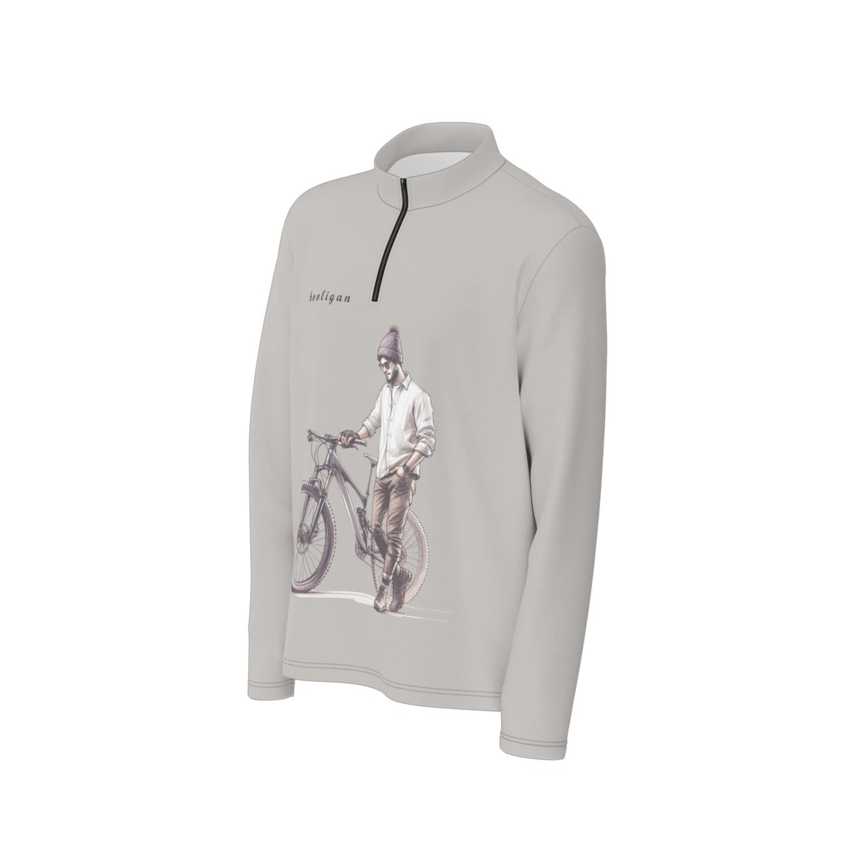 All-Over Print Men's Half Zip Pullover