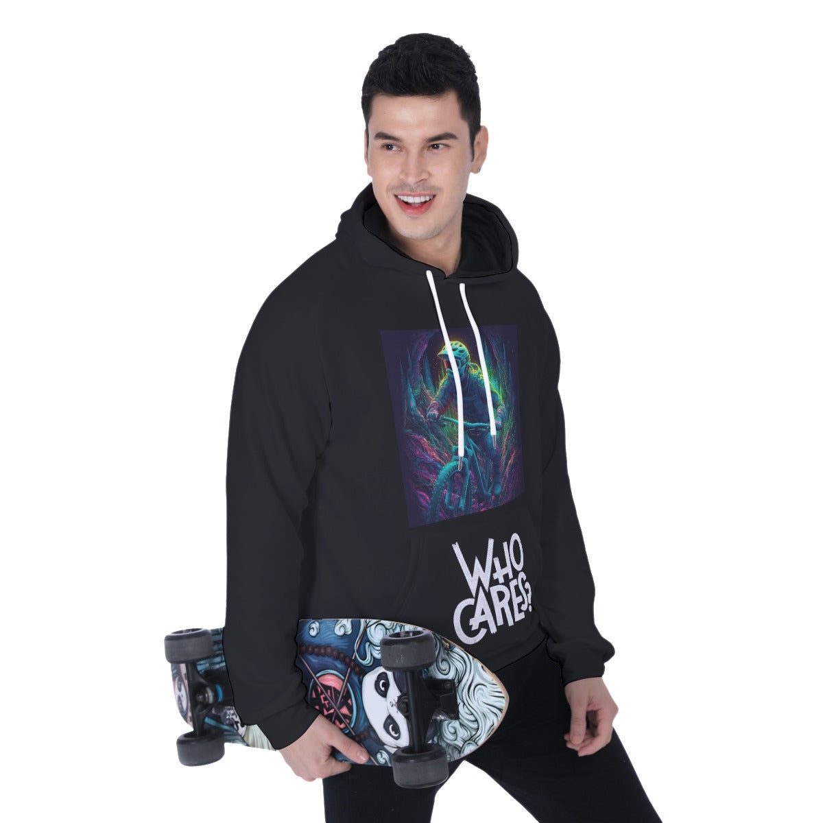 All-Over Print Men's Heavy Fleece Raglan Hoodie