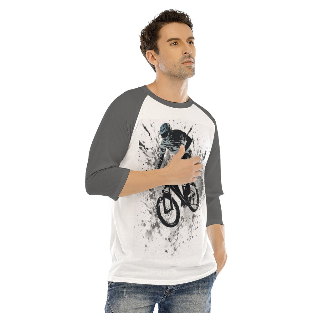 All-Over Print Men's O-neck Raglan Sleeve T-shirt