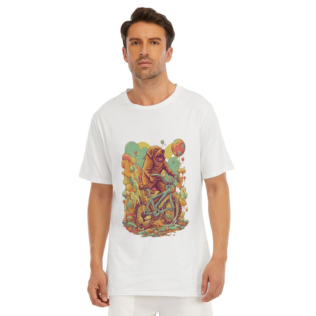 All-Over Print Men's O-Neck T-Shirt | 190GSM Cotton