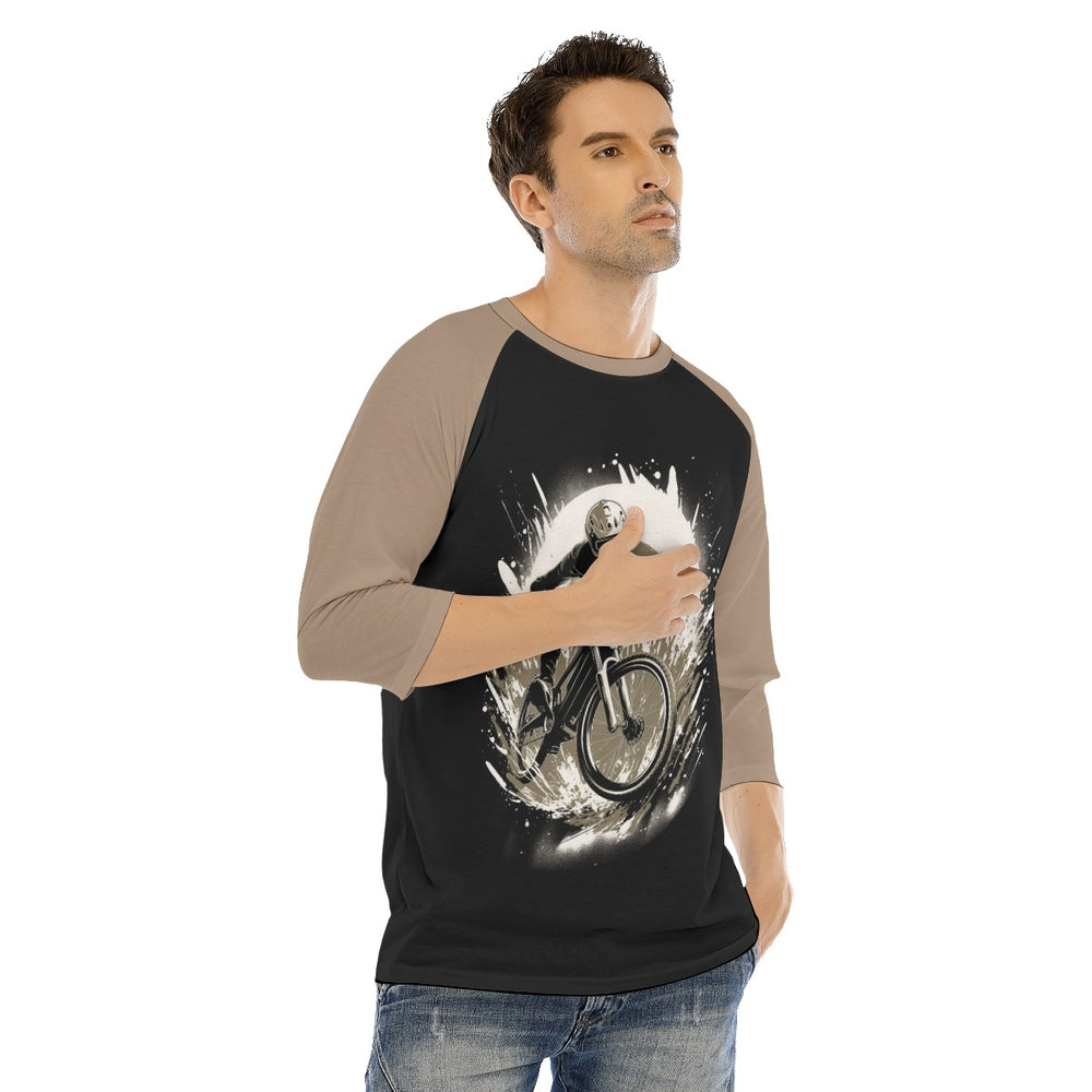 All-Over Print Men's O-neck Raglan Sleeve T-shirt