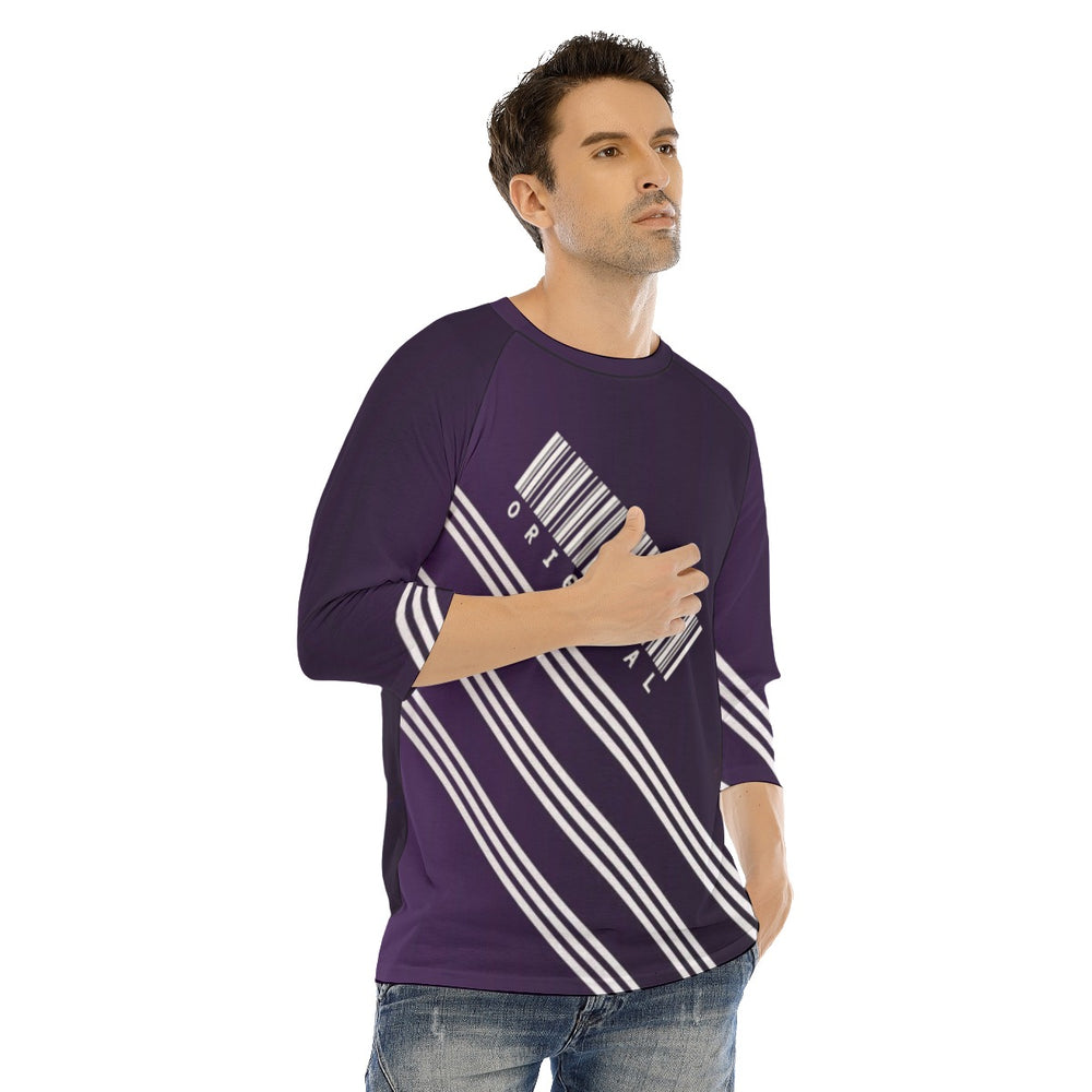 All-Over Print Men's O-neck Raglan Sleeve T-shirt