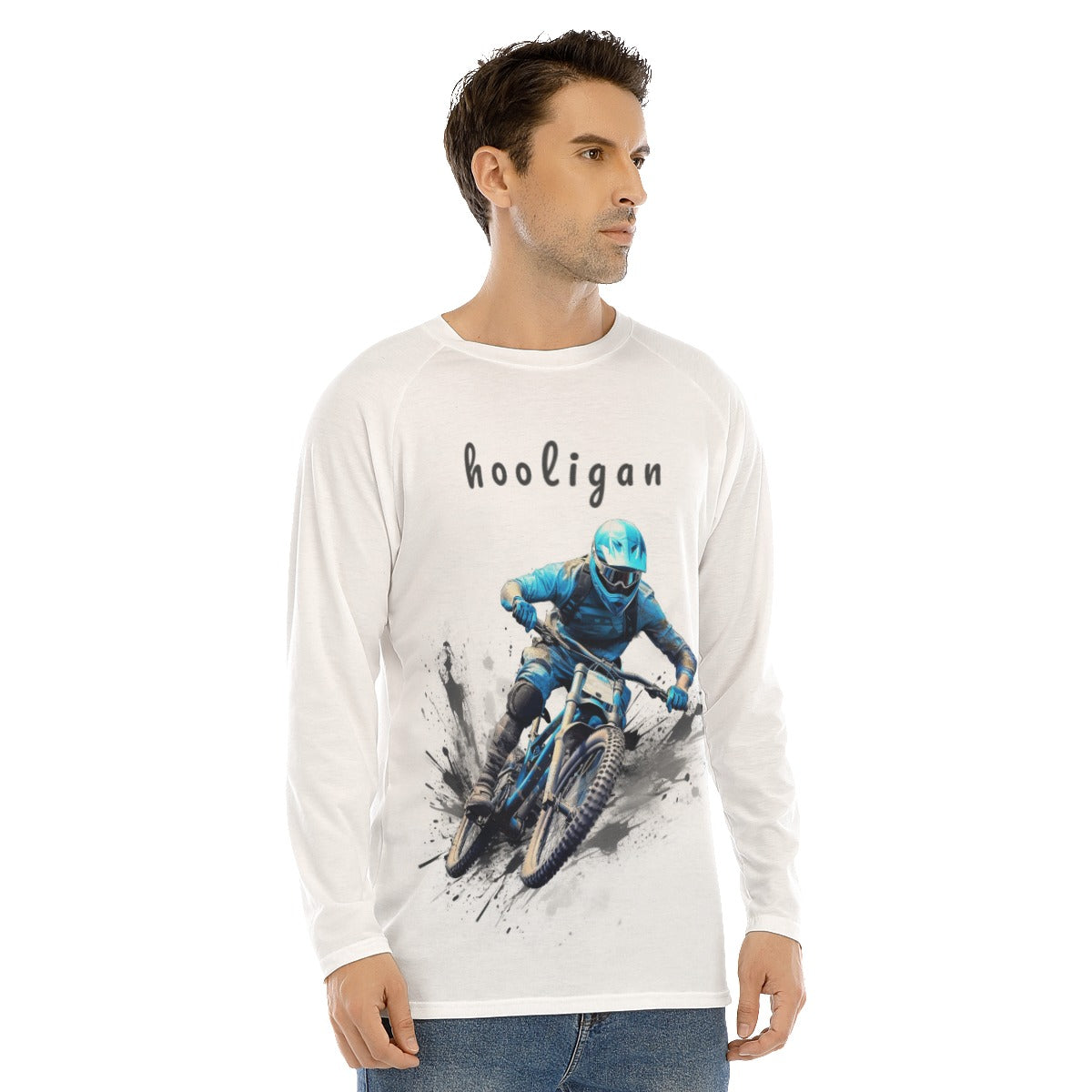 All-Over Print Men's Long Sleeve T-shirt With Raglan Sleeve