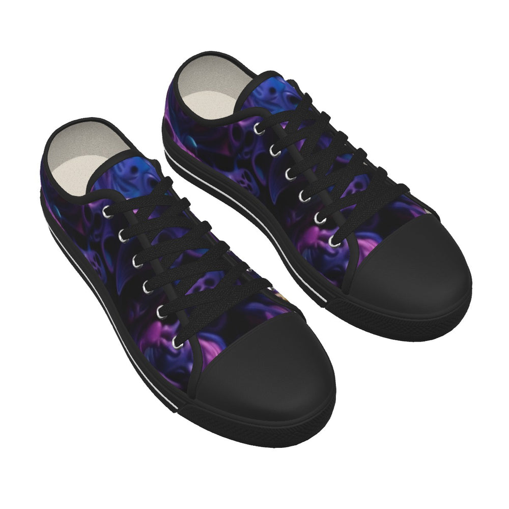 All-Over Print Women's Low-cut Canvas Shoes