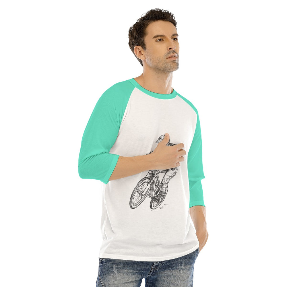 All-Over Print Men's O-neck Raglan Sleeve T-shirt