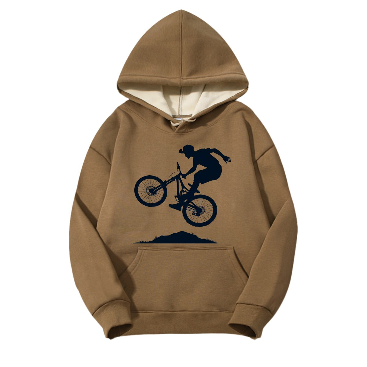 Men's Fleece-lined Hooded Sweatshirt